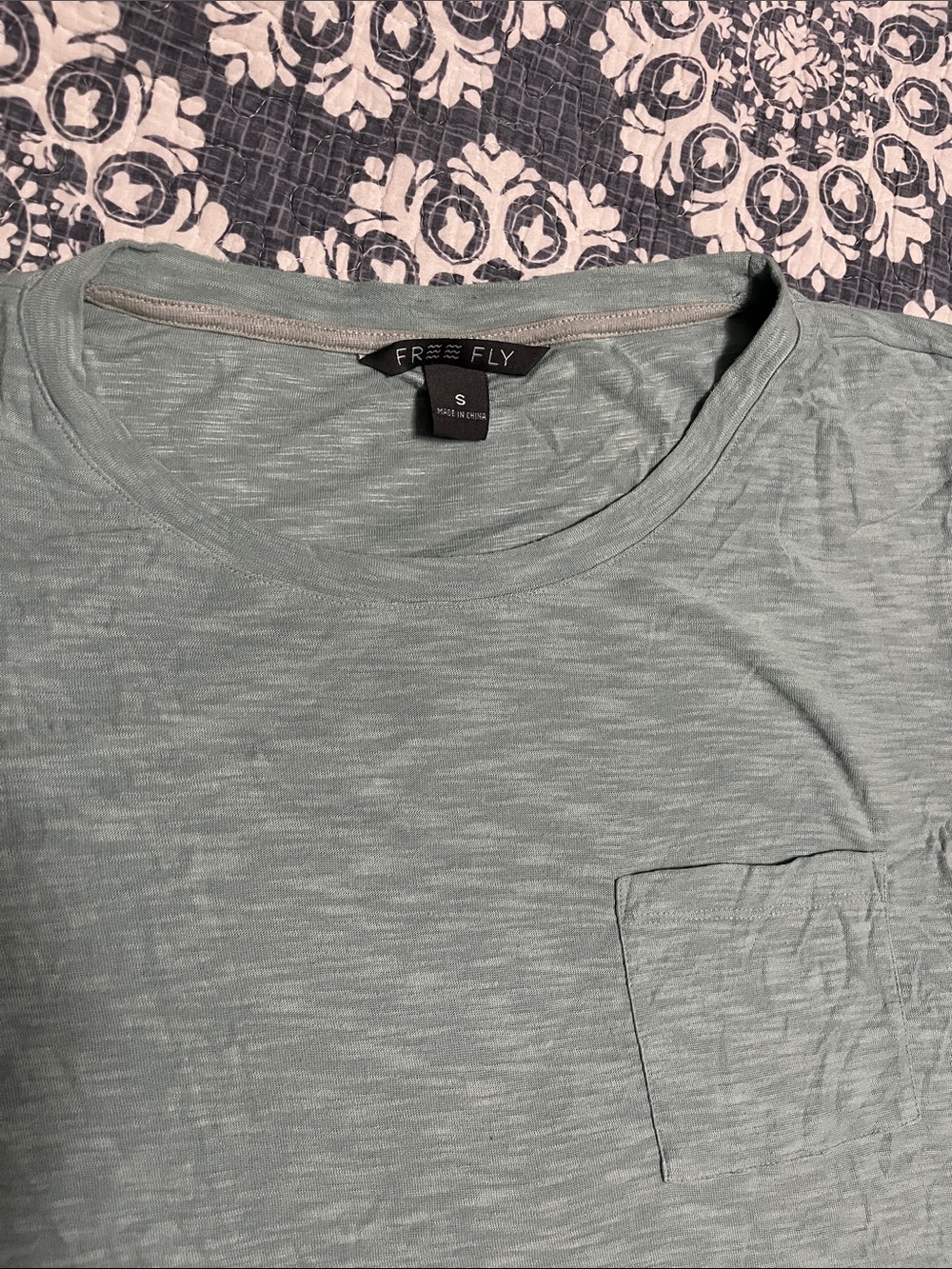 Women’s Sage Green Pocket Tee